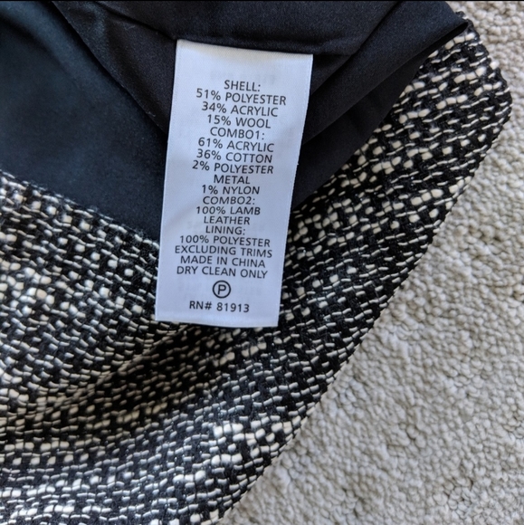 Tracy Reese New York Leather & Tweed Bodice Dress - Picture 8 of 8